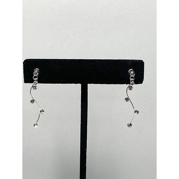 925 Brilliance IBB Thailand Earrings Drops Dangles - Picture 10 of 11